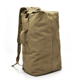 Large Capacity Canvas Backpack, Oversize Utilitarian Travel Backpack, Vintage Minimalist Canvas Rucksack, Canvas Bag Men, Hiking Backpack