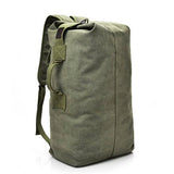 Large Capacity Canvas Backpack, Oversize Utilitarian Travel Backpack, Vintage Minimalist Canvas Rucksack, Canvas Bag Men, Hiking Backpack