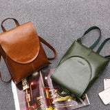 Alba Convertible Leather Backpack Shoulder Bag, Womens Leather Backpack, Shoulder Bag, Leather Purse. Laptop Bag, Bookbag