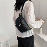 Vegan Leather Sling Chest Shoulder/Waist Bag, Leather Belt Bag, Bum Bag, Crossbody Bag