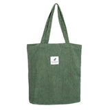 Corduroy Tote Bag, Womens Shoulder Bag, Corduroy Bag, Fabric Purse
