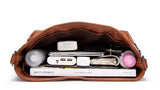 Khloe Vegan Leather Shoulder Bag, Convertible Retro Crossbody Bag, Women Leather Tote, Travel Cabin Bag