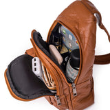 Juno Vegan Leather Chest Bag, Belt Bag, Sling Crossbody Bag, Shoulder Bag