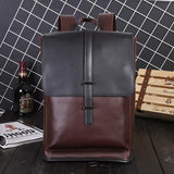 Monterey Vintage Leather Unisex Backpack, Large Vegan Leather Bookbag, Laptop Bag