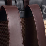 Monterey Vintage Leather Unisex Backpack, Large Vegan Leather Bookbag, Laptop Bag