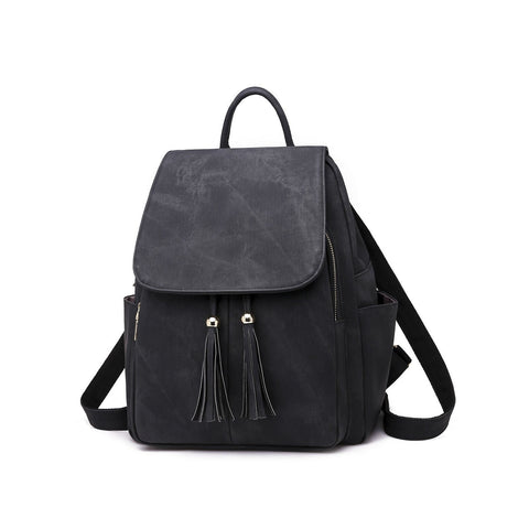 Mila Vegan Leather Backpack, Convertible Shoulder Bag, Womens Faux Leather Purse, Travel Cabin Bag