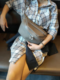 Leather Belt Bag, Spacious Crossbody Bag, Womens Fanny Pack, Chest Purse