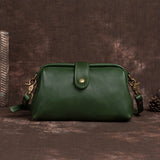 Italian Vegetable Tanned Leather Doctor Shoulder Bag, Vintage Handmade Leather Bag, Womens Purse, Doctor Bag