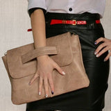 Vegan Leather Envelope Clutch Bag, Women's Shoulder Bag, Leather Clutch Purse, Women's Crossbody Bag