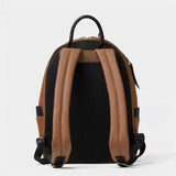 Tricolor Work Laptop Backpack, Vegan Business Laptop Backpack, Unisex Vegan Leather Rucksack